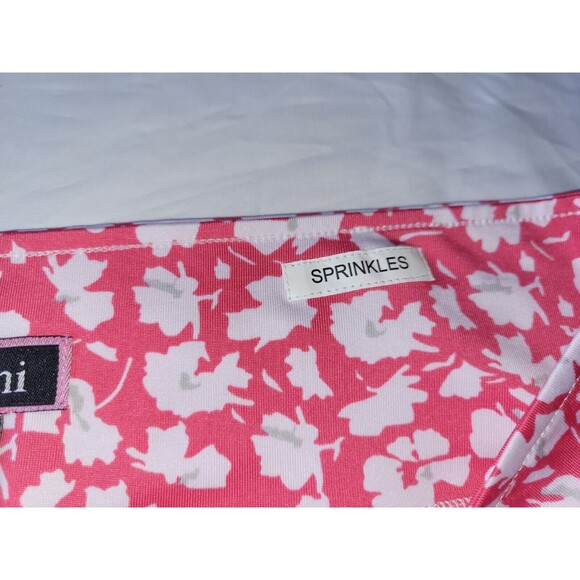 Golftini Skort Womens Large Sprinkles Pink Floral Skirt Short Tennis Athleisure - Picture 3 of 8